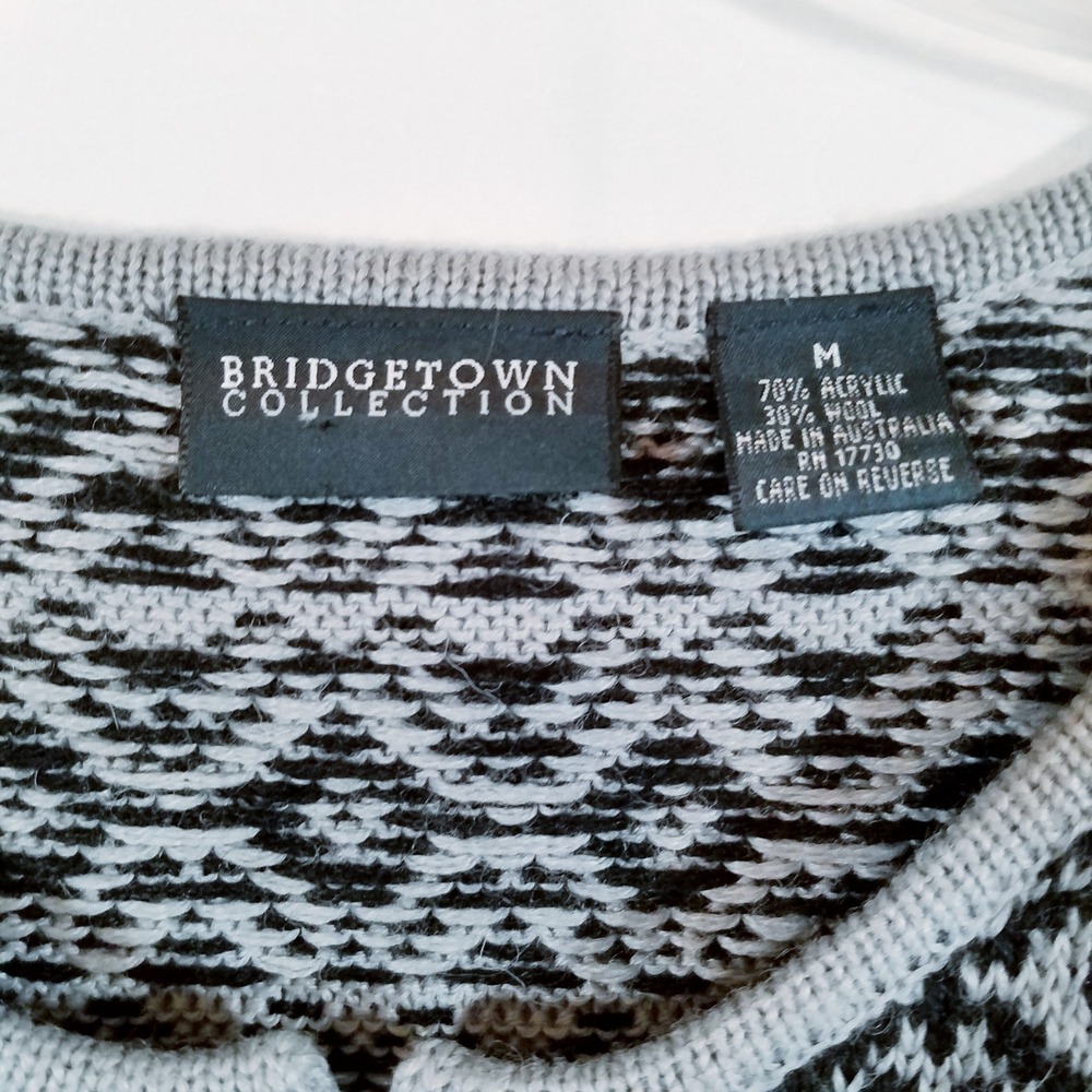 Bridgetown Hipster Whimsigoth Womens Vest MEDIUM Black Gray Australia Grunge - Picture 7 of 8